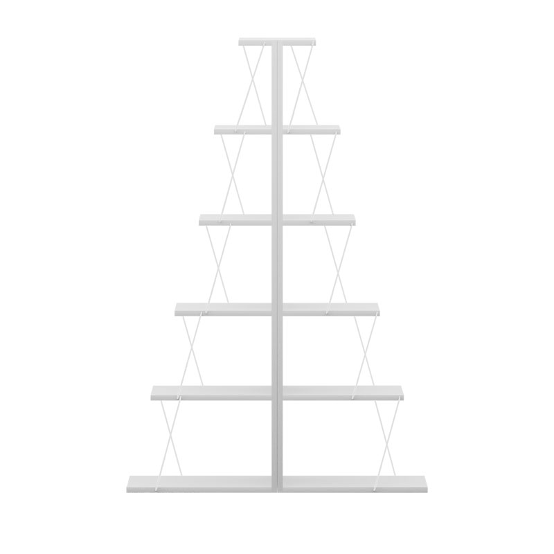 Βιβλιοθήκη mini Tars pakoworld λευκό 100x22x150εκ