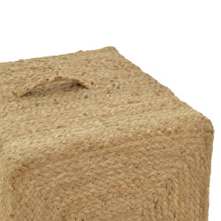 Σκαμπό Tresa Inart φυσικό 100% γιούτα 50x50x35εκ