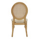 Καρέκλα Canco pakoworld φυσικό rubberwood-φυσικό rattan 50x53x98εκ