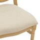 Καρέκλα Canco pakoworld φυσικό rubberwood-φυσικό rattan 50x53x98εκ