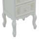 Κομοδίνο Pazlen Inart mdf σε λευκή αντικέ απόχρωση 40x45x65εκ