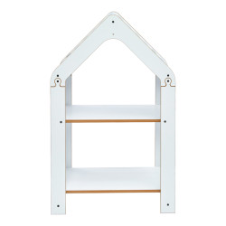 Ραφιέρα τ. Montessori Zoilen pakoworld λευκό-μπλε mdf 50x30x80εκ