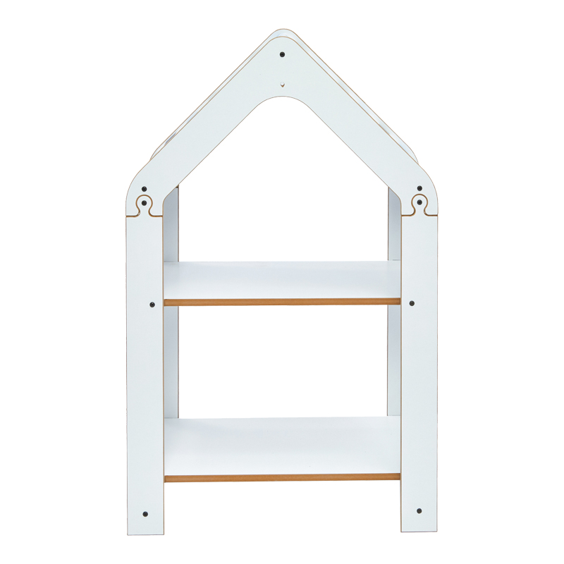 Ραφιέρα τ. Montessori Zoilen pakoworld λευκό-μπλε mdf 50x30x80εκ