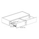 Συρταριέρα Sonlen pakoworld mdf σε καρυδί-μπεζ απόχρωση 120x40x72εκ