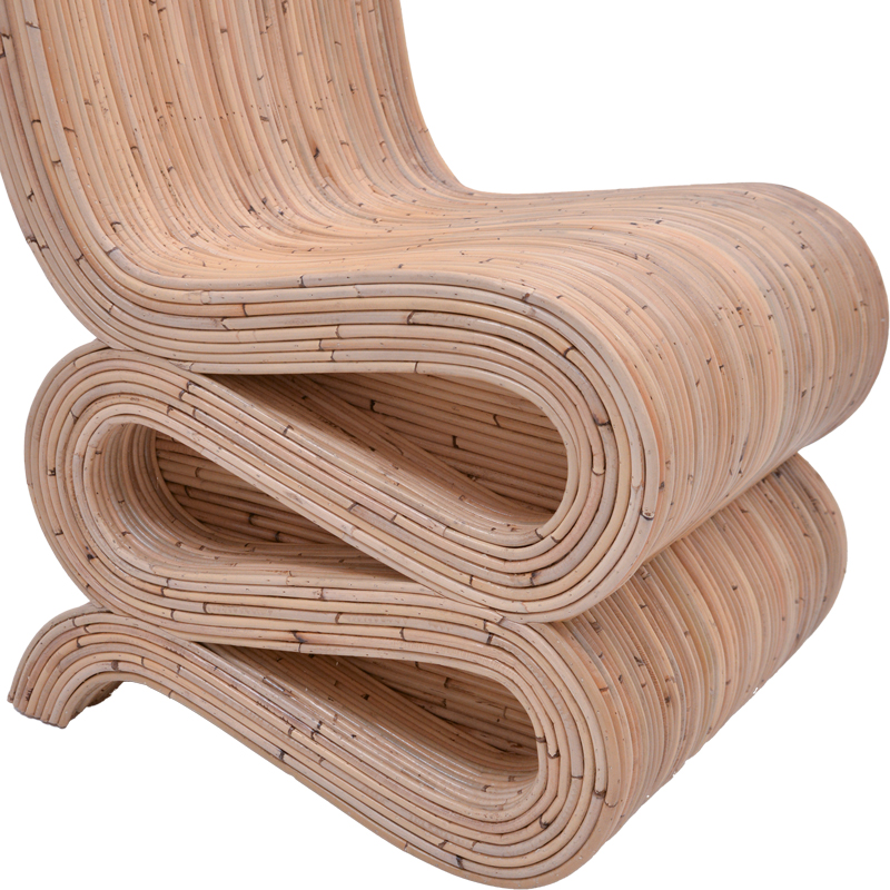 Πολυθρόνα Favorsy pakoworld rattan σε φυσική απόχρωση 52x65x90εκ