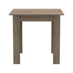 Τραπέζι Manka I pakoworld σε sonoma truffle απόχρωση 80x80x77εκ