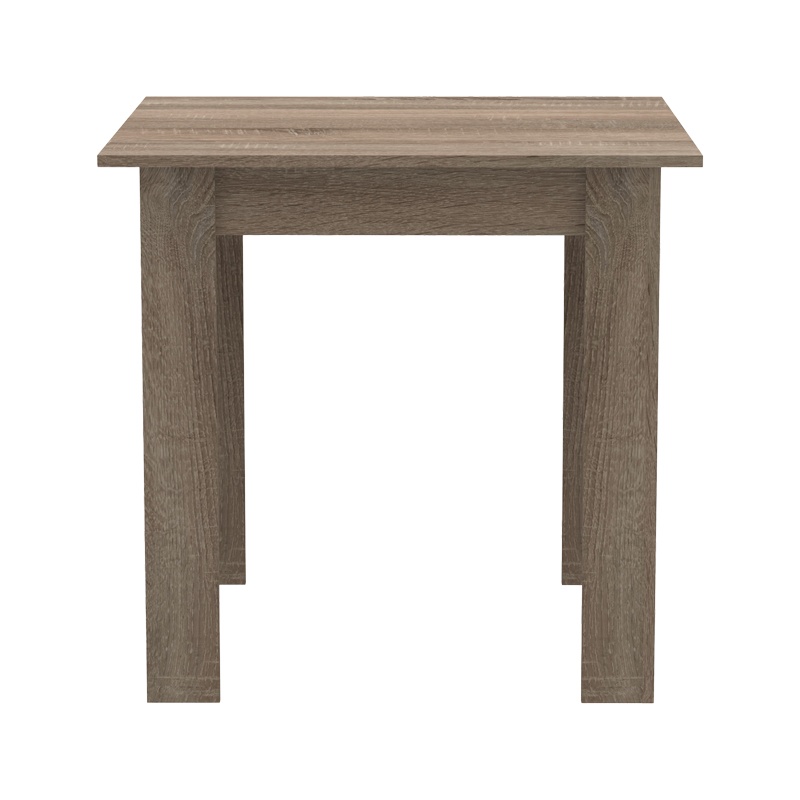 Τραπέζι Manka I pakoworld σε sonoma truffle απόχρωση 80x80x77εκ