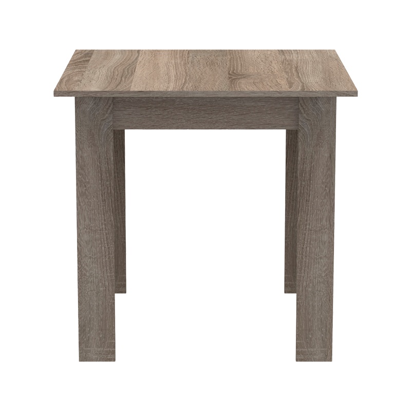 Τραπέζι Manka I pakoworld σε sonoma truffle απόχρωση 80x80x77εκ