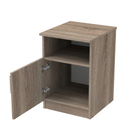 Κομοδίνο Galdi pakoworld σε sonoma truffle απόχρωση 40x45x60εκ