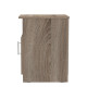 Κομοδίνο Galdi pakoworld σε sonoma truffle απόχρωση 40x45x60εκ