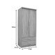 Ντουλάπα ρούχων δίφυλλη OLYMPUS pakoworld σε sonoma απόχρωση 81x57x183εκ