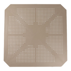 Τραπέζι Icon pakoworld PP σε απόχρωση cappucino 80x80x74.5εκ