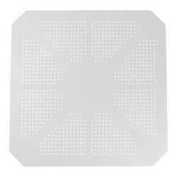 Τραπέζι Icon pakoworld PP σε λευκή απόχρωση 80x80x74.5εκ