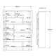 Βιβλιοθήκη Decora pakoworld σε oak-λευκό απόχρωση 90x22x123.6εκ