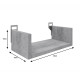 Ραφιέρα τοίχου Derva pakoworld σε oak απόχρωση 30x15x10cm