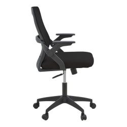 Καρέκλα γραφείου Reji pakoworld mesh ύφασμα μαύρο 58x60x89-99εκ