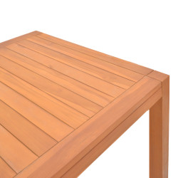 Τραπέζι Vocaly pakoworld teak ξύλο σε φυσική απόχρωση 200x100x75εκ