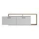 Έπιπλο τηλεόρασης Tobler pakoworld σε oak- λευκή απόχρωση 170x40x53εκ