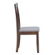 Καρέκλα Houston pakoworld rubberwood σε καρυδί απόχρωση 40x49x94εκ