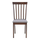 Καρέκλα Houston pakoworld rubberwood σε καρυδί απόχρωση 40x49x94εκ