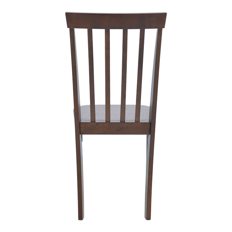 Καρέκλα Houston pakoworld rubberwood σε καρυδί απόχρωση 40x49x94εκ