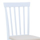 Καρέκλα Houston pakoworld rubberwood σε λευκή απόχρωση 40x49x94εκ