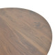 Τραπέζι Bibble pakoworld mdf σε καρυδί απόχρωση Φ120x76εκ