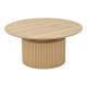 Τραπέζι σαλονιού Opols pakoworld mdf σε φυσική απόχρωση Φ90x42εκ