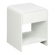 Κομοδίνο Lemperto pakoworld MDF σε λευκή απόχρωση 40x40x53εκ