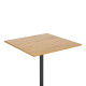 Τραπέζι Nerobian pakoworld mdf σε sonoma απόχρωση 70x70x75εκ