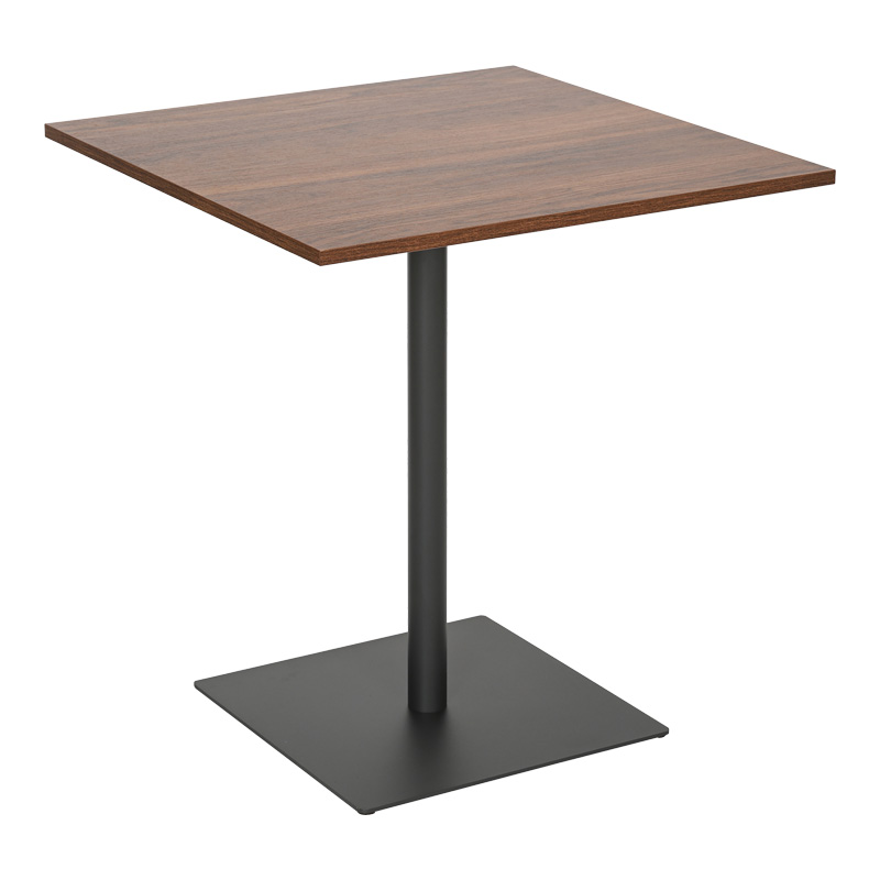 Τραπέζι Nerobian pakoworld mdf σε καρυδί απόχρωση 70x70x75εκ