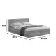 Κρεβάτι Olympus pakoworld με συρτάρι σε λευκή απόχρωση 160x200εκ