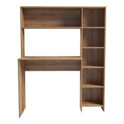 Γραφείο με βιβλιοθήκη Janson pakoworld oak 113.2x40x141.8εκ