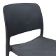 Καρέκλα Fenxy pakoworld pp σε μαύρη απόχρωση 38x42x77εκ