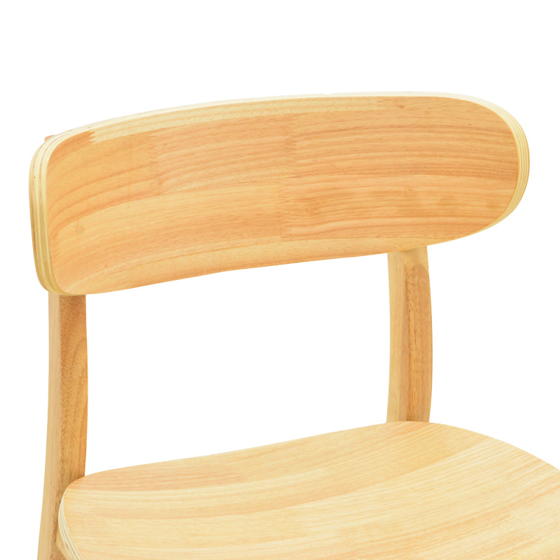 Καρέκλα Lumnia pakoworld rubberwood σε φυσική απόχρωση 46x50x76εκ