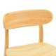 Καρέκλα Lumnia pakoworld rubberwood σε φυσική απόχρωση 46x50x76εκ