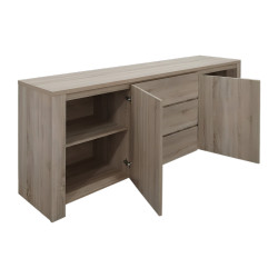Μπουφές Kalya pakoworld σε sonoma απόχρωση 220x49x89.5εκ