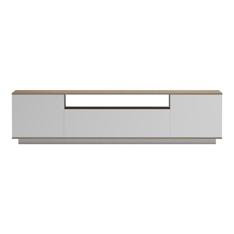 Έπιπλο τηλεόρασης Winey pakoworld σε sonoma-λευκή απόχρωση 180x44.5x44.5εκ
