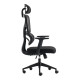 Καρέκλα γραφείου διευθυντή Cadrey pakoworld mesh μαύρο 67x64x120-128εκ