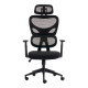 Καρέκλα γραφείου διευθυντή Cadrey pakoworld mesh μαύρο 67x64x120-128εκ