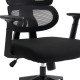 Καρέκλα γραφείου διευθυντή Cadrey pakoworld mesh μαύρο 67x64x120-128εκ