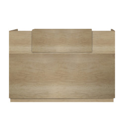 Γραφείο reception Lotus pakoworld σε χρώμα φυσικό 180x70x110εκ