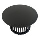 Τραπέζι σαλονιού Domonic pakoworld mdf σε μαύρη απόχρωση Φ80x45εκ