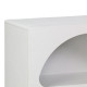 Βιβλιοθήκη-ραφιέρα Emersi pakoworld mdf σε λευκή απόχρωση 70x35x100εκ