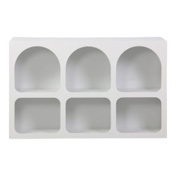 Μπουφές Emersi pakoworld με ράφια mdf σε λευκή απόχρωση 120x35x76εκ