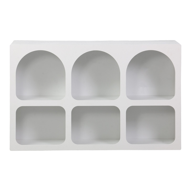Μπουφές Emersi pakoworld με ράφια mdf σε λευκή απόχρωση 120x35x76εκ