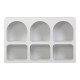 Μπουφές Emersi pakoworld με ράφια mdf σε λευκή απόχρωση 120x35x76εκ