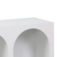 Μπουφές Emersi pakoworld με ράφια mdf σε λευκή απόχρωση 120x35x76εκ