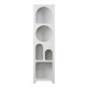 Βιβλιοθήκη Emersi pakoworld mdf σε λευκή απόχρωση 48x35x180εκ