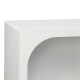 Μπουφές Emersi pakoworld με ράφια mdf σε λευκή απόχρωση 164x34x76εκ